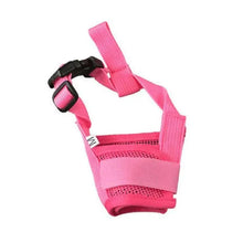 Load image into Gallery viewer, Breathable Adjustable Dog Muzzle Nylon Straps Anti Barking Comfortable Dog Muzzles Pets Accessories Mouth Cover For Outdoor Walking
