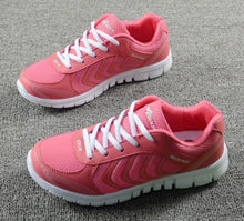 将图片加载到图库查看器，Breathable Fashion Women Sneakers White Women Casual Shoes Athletic Road Running Mesh Breathable Casual Sneakers Lace Up Comfort Sports Student Fashion Tennis Sneakers
