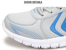 将图片加载到图库查看器，Breathable Fashion Women Sneakers White Women Casual Shoes Athletic Road Running Mesh Breathable Casual Sneakers Lace Up Comfort Sports Student Fashion Tennis Sneakers
