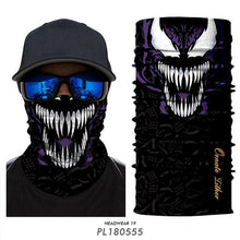 将图片加载到图库查看器，Breathable Mask Bandana Neck Gaiter Cycling Face Mask Hiking Scarves Headband Summer Balaclava Neck Gaiter Tubular Buff Bandana Scarf Headgear Bicycle Half Mask Face Cover Venom Headband Summer Men Beanie Hat Windproof Head Scarves Neck
