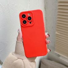 将图片加载到图库查看器，Bright Colors Soft Silicone Phone Case For iPhone 11 Pro Max X XR XS Max 7 8 6S Plus Mini Camera Protection Back Cover Silicone Camera Protection Case Soft Scratch-Resistant Case For Iphone

