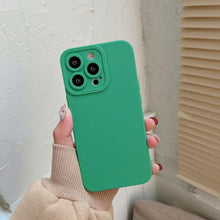 将图片加载到图库查看器，Bright Colors Soft Silicone Phone Case For iPhone 11 Pro Max X XR XS Max 7 8 6S Plus Mini Camera Protection Back Cover Silicone Camera Protection Case Soft Scratch-Resistant Case For Iphone
