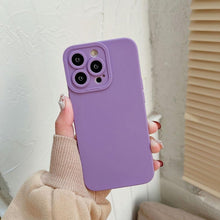 将图片加载到图库查看器，Bright Colors Soft Silicone Phone Case For iPhone 11 Pro Max X XR XS Max 7 8 6S Plus Mini Camera Protection Back Cover Silicone Camera Protection Case Soft Scratch-Resistant Case For Iphone
