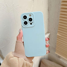 将图片加载到图库查看器，Bright Colors Soft Silicone Phone Case For iPhone 11 Pro Max X XR XS Max 7 8 6S Plus Mini Camera Protection Back Cover Silicone Camera Protection Case Soft Scratch-Resistant Case For Iphone

