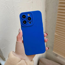 将图片加载到图库查看器，Bright Colors Soft Silicone Phone Case For iPhone 11 Pro Max X XR XS Max 7 8 6S Plus Mini Camera Protection Back Cover Silicone Camera Protection Case Soft Scratch-Resistant Case For Iphone
