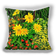 将图片加载到图库查看器，Bright Red Flower Cushion Cover Home Fashion Decoration Red Orange Pink Poppy Flowers Decorative Throw Pillow Cover Case Cushion Home Living Room Pillow Case Super Soft Short Plush Cushion Cover 45x45CM
