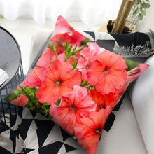 将图片加载到图库查看器，Bright Red Flower Cushion Cover Home Fashion Decoration Red Orange Pink Poppy Flowers Decorative Throw Pillow Cover Case Cushion Home Living Room Pillow Case Super Soft Short Plush Cushion Cover 45x45CM
