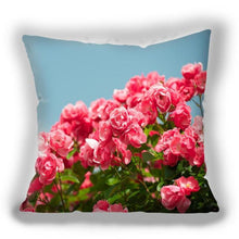 将图片加载到图库查看器，Bright Red Flower Cushion Cover Home Fashion Decoration Red Orange Pink Poppy Flowers Decorative Throw Pillow Cover Case Cushion Home Living Room Pillow Case Super Soft Short Plush Cushion Cover 45x45CM
