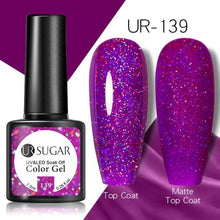 Load image into Gallery viewer, Brown Blue Gel Nail Polish UV LED Autumn Winter Series Matte And Glossy Colors Elegant Stylish Design For Womens
