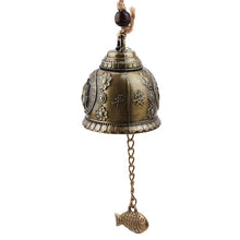 Load image into Gallery viewer, Buddha Statue Pattern Bell Blessing Feng Shui Hanging Ornament Wind Chime For Good Luck Fortune Home Car Hanging Decor Gift Crafts
