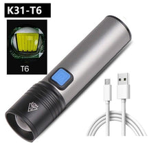 Load image into Gallery viewer, Built in battery XP-G Q5 Zoom Focus Mini led Flashlight Torch Lamp Lantern 2000 Lumen Adjustable Penlight Waterproof T6 light  Focus IP65 Water-Resistant Portable for Indoor and Outdoor Camping Hiking
