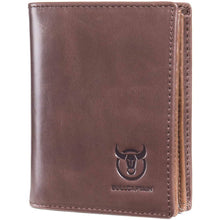 Load image into Gallery viewer, Bullcaptain Large Capacity Genuine Leather Bifold Wallet/Credit Card Holder

