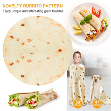 将图片加载到图库查看器，Burrito Tortilla Throw Blanket
