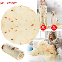 将图片加载到图库查看器，Burrito Tortilla Throw Blanket
