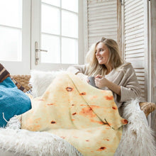 将图片加载到图库查看器，Burrito Tortilla Throw Blanket
