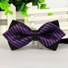 Load image into Gallery viewer, Business Black Golden Butterfly Men Bowtie Luxury Double Layer Pointed Classic Bow Tie Lovely Men Gift For Office And Meetings
