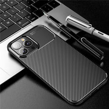 将图片加载到图库查看器，Business Black Shockproof Shock Absorption Soft Slim Bumper Fashion Non-Slip Anti Scratch Protective Phone Case For iPhone 12 Pro Max Case For iPhone 14 Plus 13 Mini 11 X XR XS Max 7 8 6 6S Soft Silicone Protective Phone Cover
