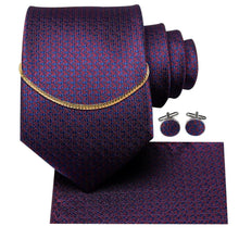将图片加载到图库查看器，Business Black Silk Necktie Chain Classic Tie Square Handkerchief Elegant Cufflink Wedding Formal Neckties For Men
