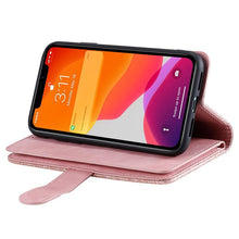 Load image into Gallery viewer, Business Blue New Cards Flip Leather Case For iPhone 14 13 12 11 Pro Max 10 X 6 6s 7 8 Plus XR XS Max Multifunctional Wallet Phone Case  Multi-Card Wallet Leather iphone Case
