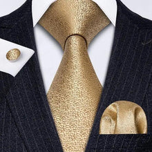 Load image into Gallery viewer, Business Luxury Men Silk Necktie Fashion Tie Sets For Men Wedding Party Wear Elegant Neck Tie Design For Men Soft Business Casual Suit Neckties
