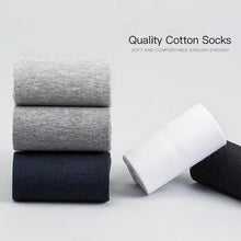 Load image into Gallery viewer, Business Simple White Cotton Socks 10 Pairs Men Breathable Socks Spring Summer Socks for Men Heavy Duty Reinforced Cotton Socks For Men
