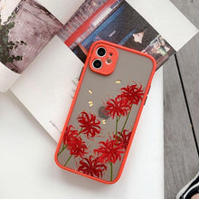 将图片加载到图库查看器，Butterfly Lavender Flower Phone Case For iPhone 13 mini 14 pro max Hard Shockproof Cover Floral Design Built-in Lens Protection Beautiful Design Transparent Back Case Cover for iPhone
