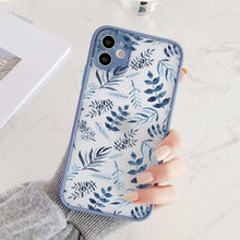 将图片加载到图库查看器，Butterfly Lavender Flower Phone Case For iPhone 13 mini 14 pro max Hard Shockproof Cover Floral Design Built-in Lens Protection Beautiful Design Transparent Back Case Cover for iPhone
