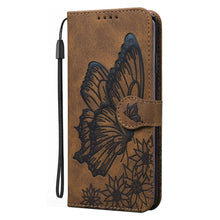 Load image into Gallery viewer, Butterfly Leather Flip Cover For iPhone 14  X XS XR 13 12 11 Pro Max 12 MINI Phone Wallet Case PU Leather Wallet Case Butterfly Flower Pattern Design Magnetic Flip Case Shockproof Protective Cover
