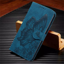 Load image into Gallery viewer, Butterfly Leather Flip Cover For Xiaomi Mi11 Redmi Note 9T 9 9A 9S 8 Pro 8A POCO X3 NFC M3 F3 10 Pro Lite Phone Wallet Book Case Retro Leather Flip Magnetic Mobile Phone Case

