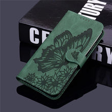 Load image into Gallery viewer, Butterfly Leather Flip Cover For Xiaomi Mi11 Redmi Note 9T 9 9A 9S 8 Pro 8A POCO X3 NFC M3 F3 10 Pro Lite Phone Wallet Book Case Retro Leather Flip Magnetic Mobile Phone Case
