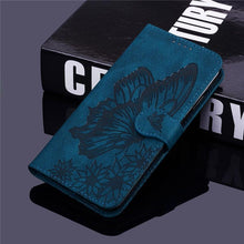 Load image into Gallery viewer, Butterfly Leather Flip Cover For Xiaomi Mi11 Redmi Note 9T 9 9A 9S 8 Pro 8A POCO X3 NFC M3 F3 10 Pro Lite Phone Wallet Book Case Retro Leather Flip Magnetic Mobile Phone Case
