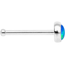 Load image into Gallery viewer, Blue 3mm Synthetic Opal Press Fit Nose Bone
