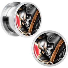 Load image into Gallery viewer, Wake the Dead Grim Reaper Halloween Plug Set  5mm to 16mm
