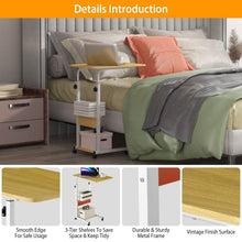 Load image into Gallery viewer, C Side Laptop Small Slim Snack Side Table

