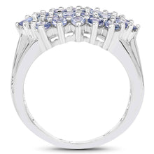 将图片加载到图库查看器，2.03 Carat Genuine Tanzanite .925 Sterling Silver Ring

