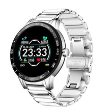 Load image into Gallery viewer, Luxury Ceramic Elegant Unisex Smart Watch With Heart Rate Monitor and Blood Pressure Fitness tracker Ceramic strap Sport Watch With Waterproof Protection

