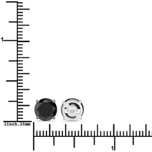 Load image into Gallery viewer, 3.48 Carat Genuine Black Diamond 14K White Gold Earrings
