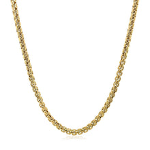 将图片加载到图库查看器，14k Yellow Gold Solid Round Box Chain 2.5 mm
