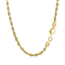 Load image into Gallery viewer, 2.75mm 14k Yellow Gold Solid Diamond Cut Rope Chain

