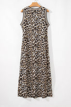Load image into Gallery viewer, Luxury Leopard Print Sleeveless Maxi Dress Modern &amp; Trendy Statement Piece Charming Dress
