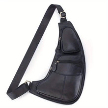 将图片加载到图库查看器，Genuine Leather Crossbody Sling Bag (Unisex)
