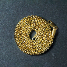 将图片加载到图库查看器，3.4mm 14k Yellow Gold Round Box Chain
