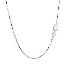 Load image into Gallery viewer, Sterling Silver Rhodium Plated Octagonal Snake Chain 1.1mm
