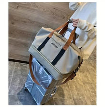 Load image into Gallery viewer, Nylon Duffel Bag for Travel – Large Capacity, Foldable, Shoe Compartment – Men &amp; Women

