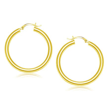 Load image into Gallery viewer, 14k Yellow Gold Polished Hoop Earrings (40 mm)
