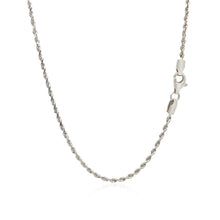 Load image into Gallery viewer, 2.0mm 14k White Gold Solid Diamond Cut Rope Chain
