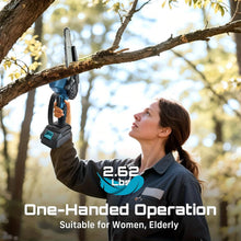 将图片加载到图库查看器，6-inch Cordless Mini Chainsaw – Handheld Electric, Lightweight, Battery-Powered
