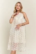 将图片加载到图库查看器，Applique Pearl Detail Grecian Neck Midi Dress For Women, Elegant Grecian Neck Dress with Applique Pearl Detailing for Formal Occasions &amp; Galas
