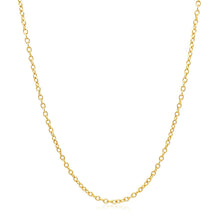 将图片加载到图库查看器，18k Yellow Gold Round Cable Link Chain 1.5mm
