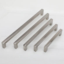 Load image into Gallery viewer, Cabinet Handles Kitchen Door Handles Drawer Knobs Aluminum Alloy Wardrobe Door Handles Brushed Modern Style Hardware  Stainless Steel Kitchen Cabinet Pulls For Kitchen Cabinet Drawer Door Cupboard Decorative Modern Hardware For Cabinet
